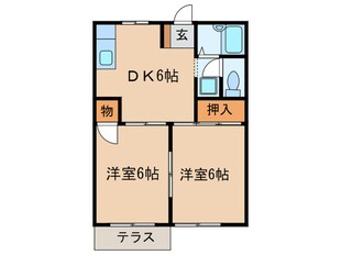 ハイツ柴山の物件間取画像